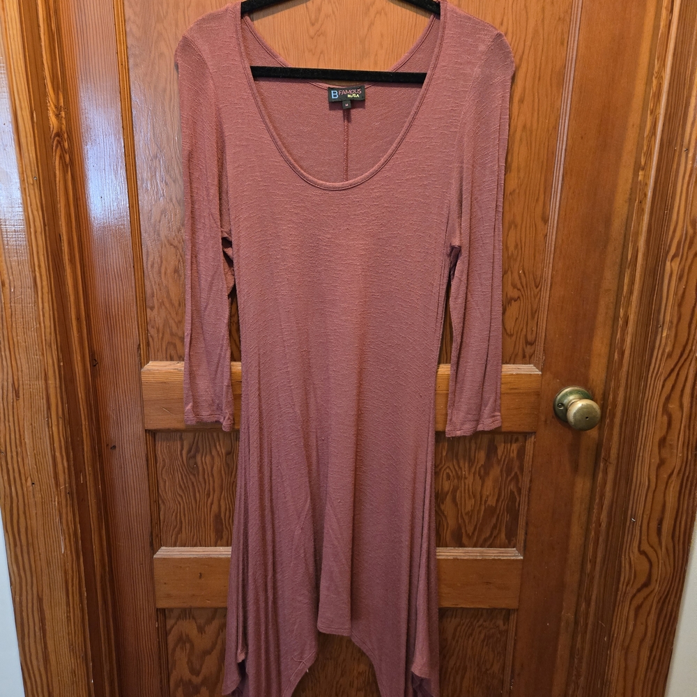 BFamous Dusty Rose 3/4 Sleeve Fairy Dress